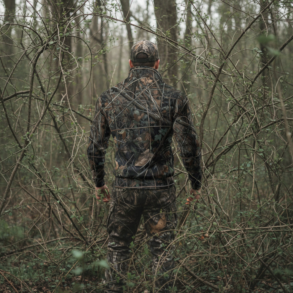 Thicket - Thick Knit Fleece Camouflage Field Jacket