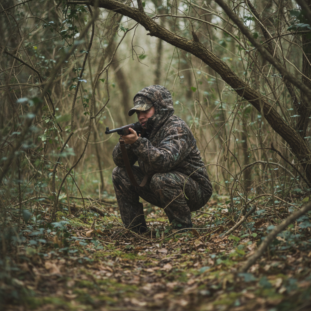 Thicket - Hooded Insulated Puffer Jacket - Cold Weather Hunting Camouflage